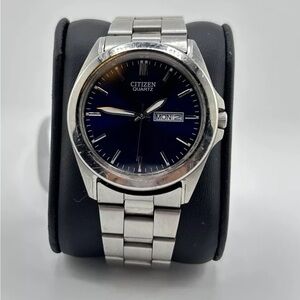 Citizen 40mm Silver Stainless Steel BF0500-57L #39 new battery